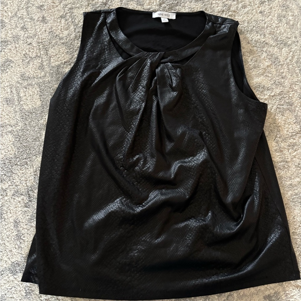 Nine West Black Sleeveless Top